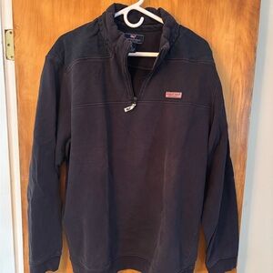 Vineyard Vines Men’s Navy Blue Collegiate Quarter Zip The Shep Shirt Size XL